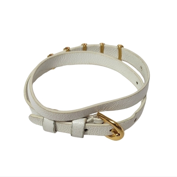 LEATHER Belt Style Bracelet - Picture 2 of 3